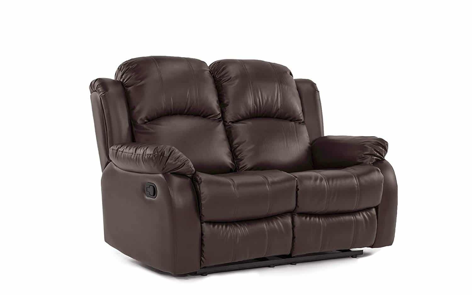 Divano Roma Furniture Leather Recliner Loveseat