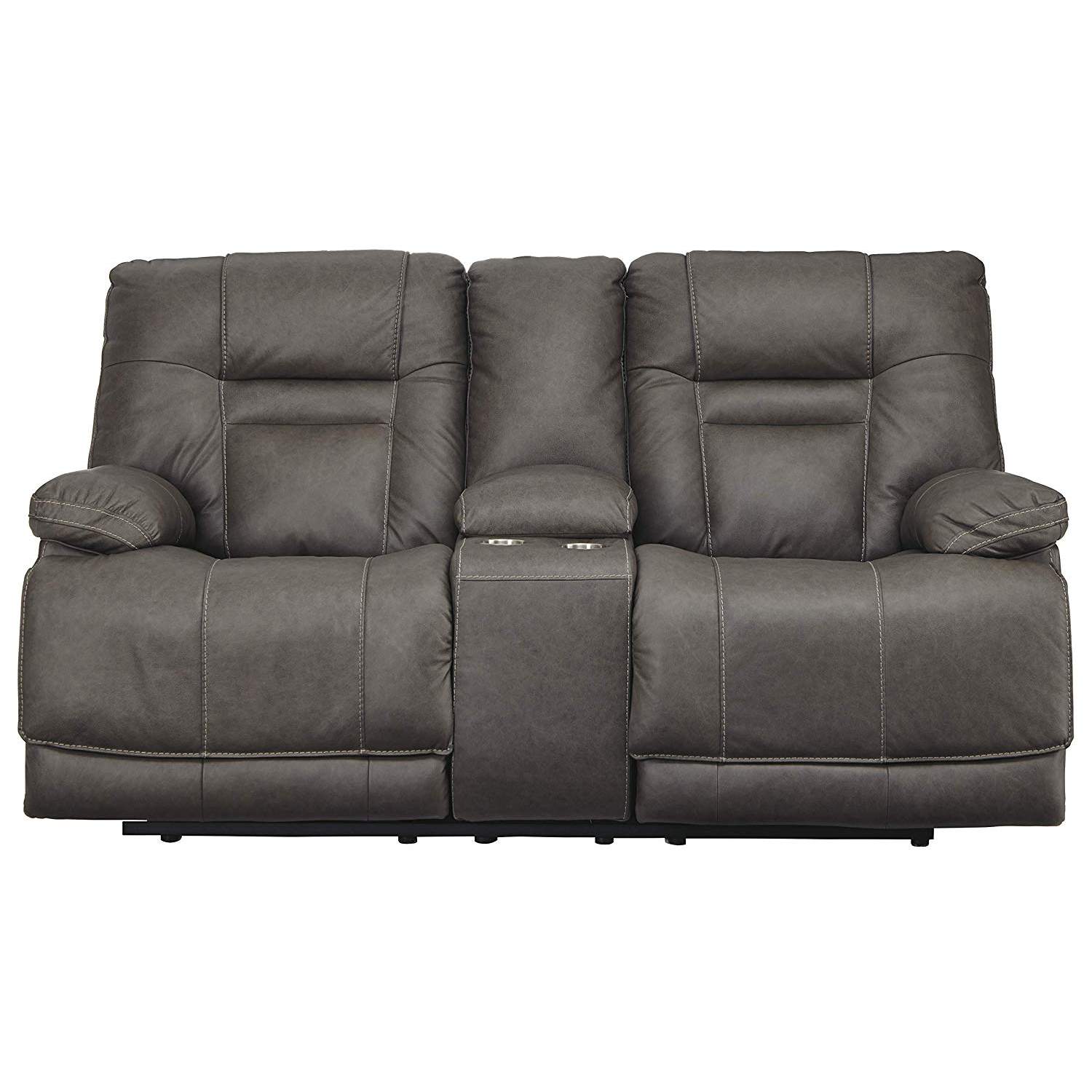 Signature Design by Ashley Wurstrow Power Reclining Loveseat with Console