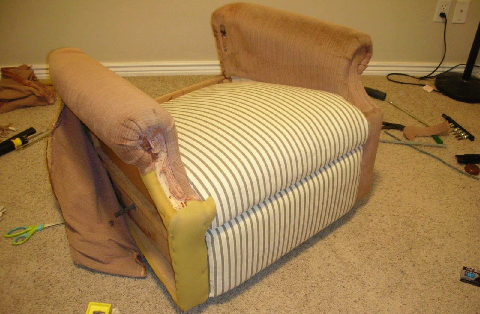 How to take apart a recliner detailed instructions