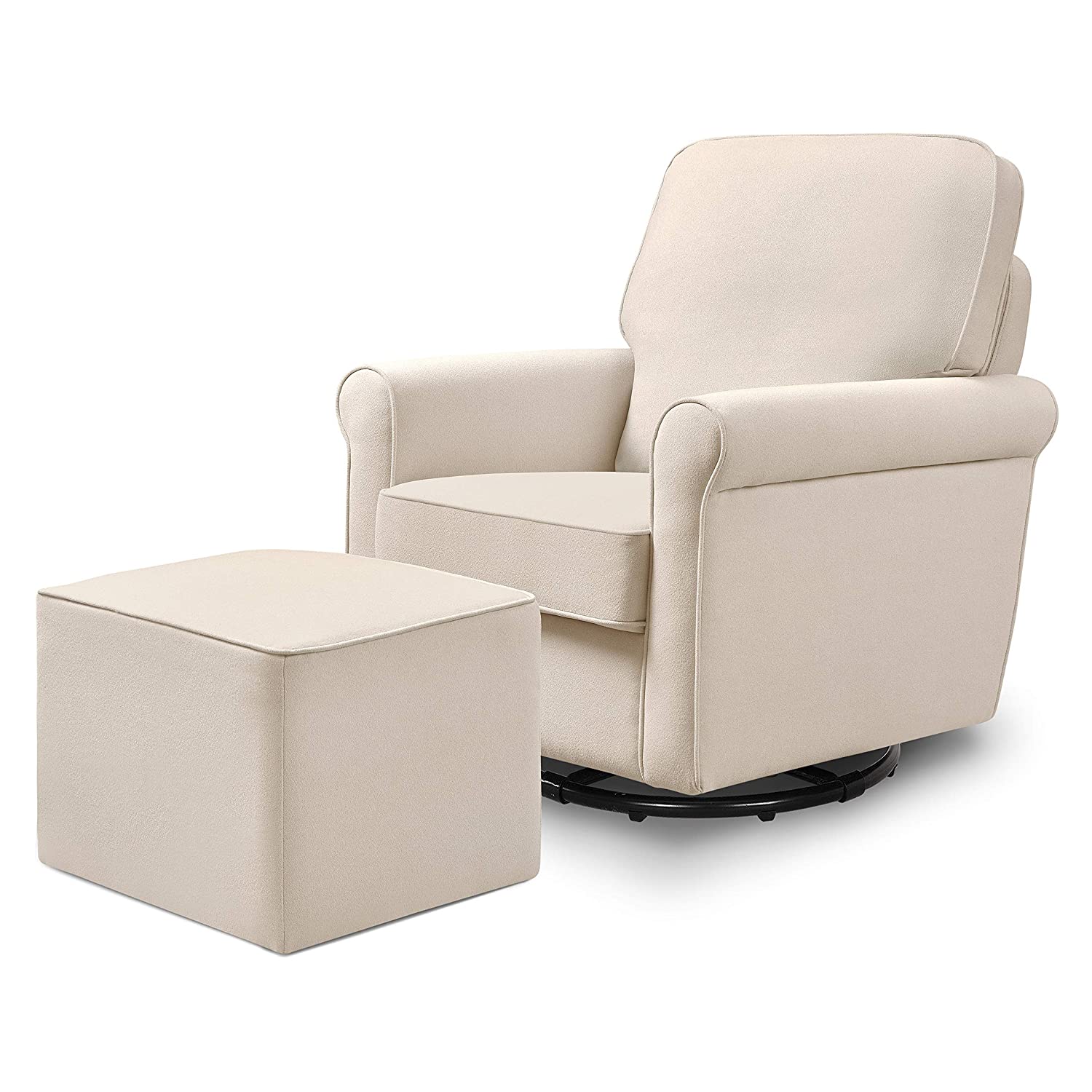 DaVinci Maya Upholstered Swivel Glider and Ottoman