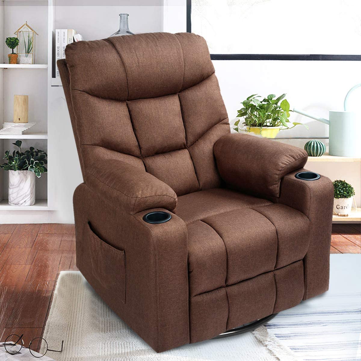 Esright Massage Recliner (Brown)