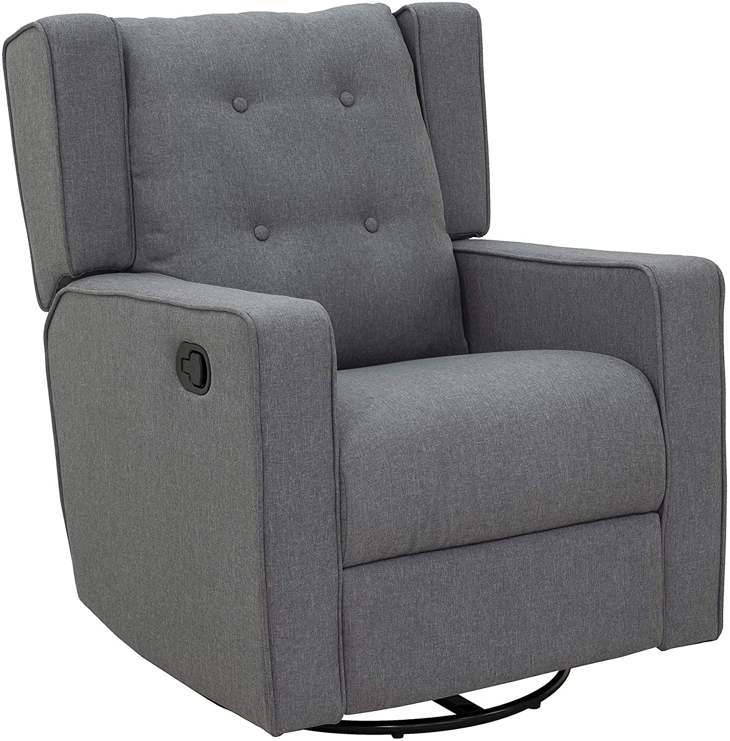 HOMCOM Swivel Gliding Recliner Chair