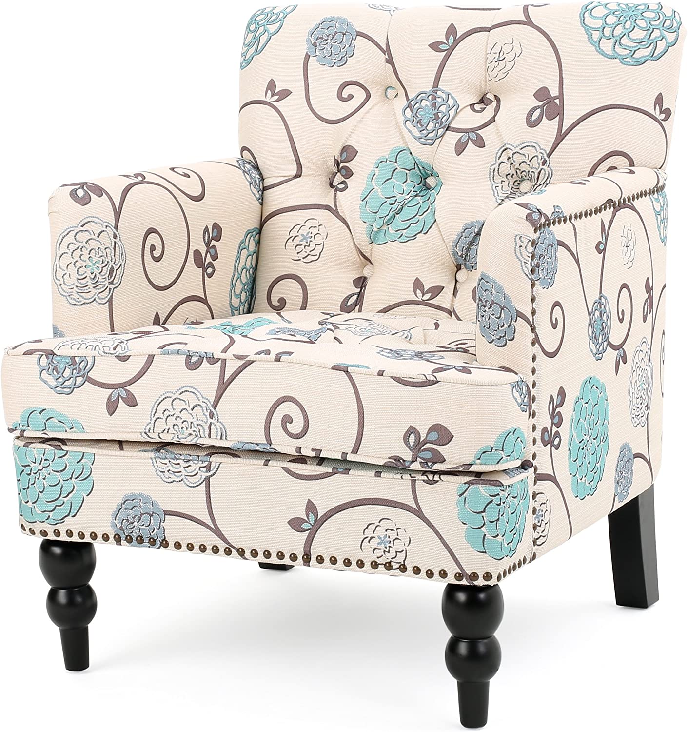 Christopher Knight Home Harrison Fabric Tufted Club Chair