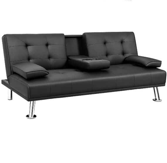 JUMMICO Faux Leather Couch