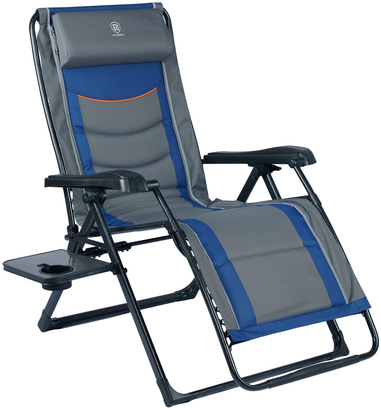 EVER ADVANCED Oversized XL Zero Gravity Recliner (Blue)