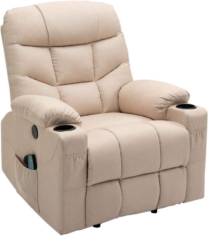 Homegear Fabric Power Lift Electric Recliner Chair