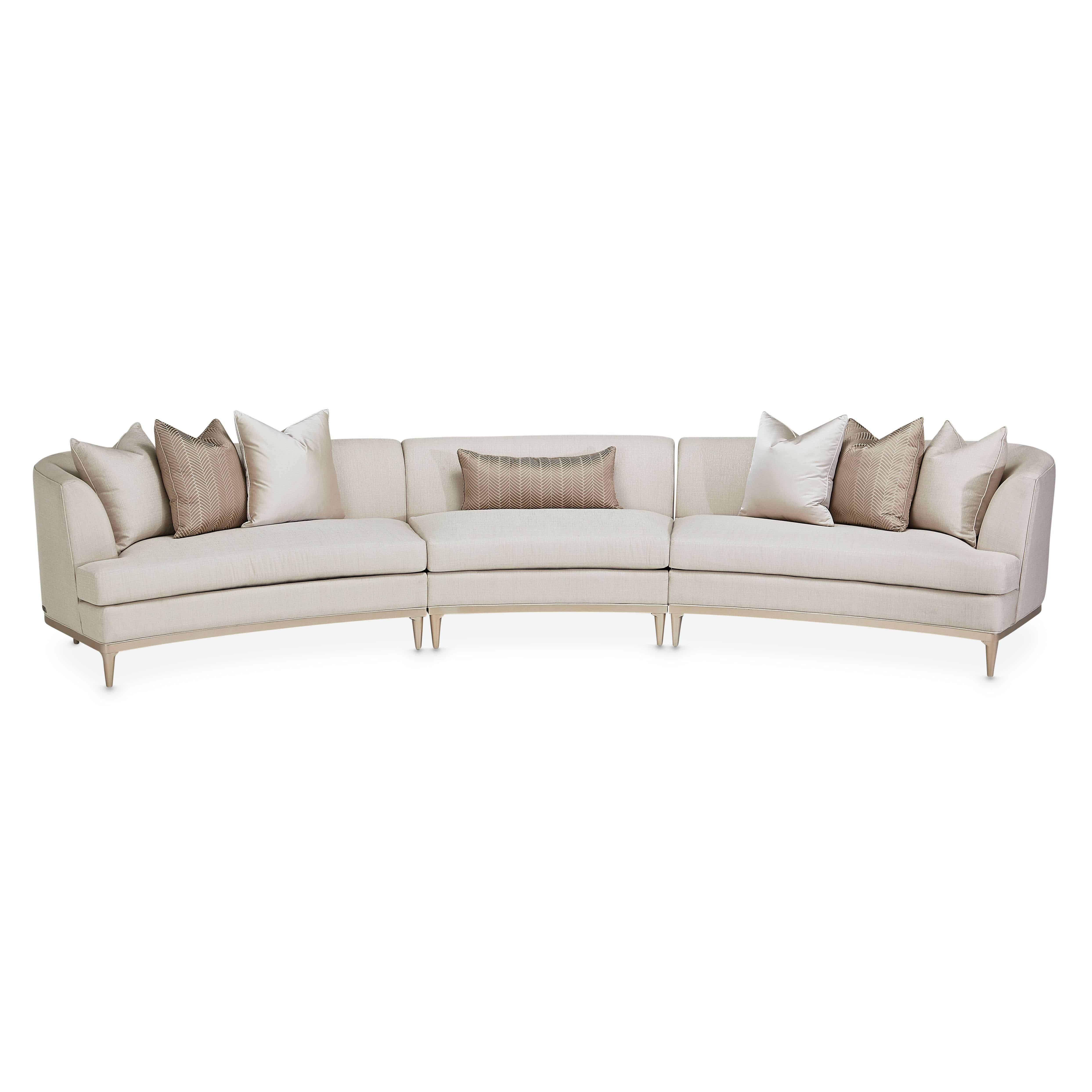 Amini + Jane Seymour Living Malibu Crest 3-Piece Sectional Sofa