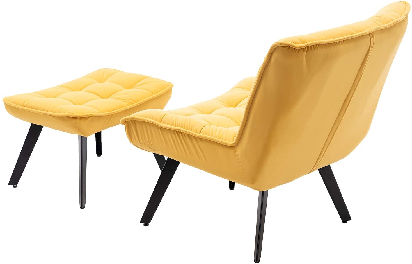 ERILEWE Collection Tufted Lounge Chair and Ottoman