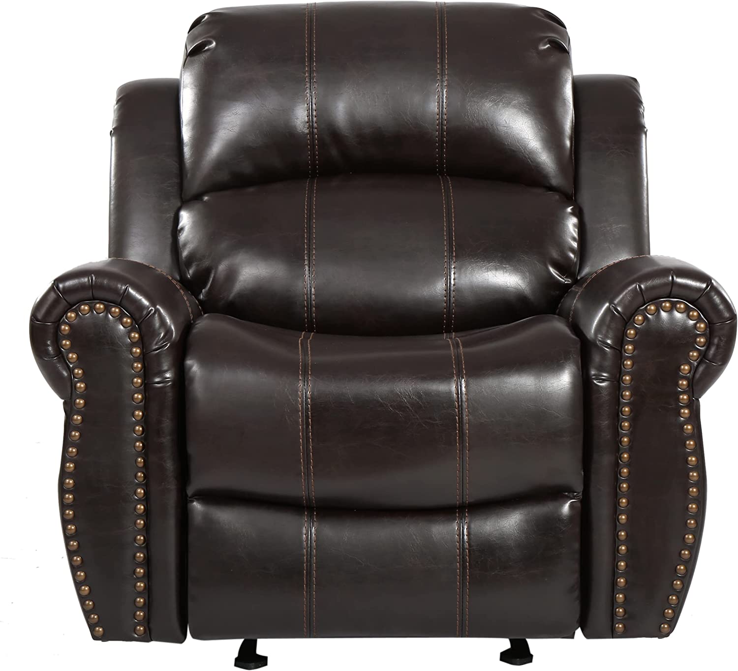 Christopher Knight Home Gavin Bonded Leather Gliding Recliner