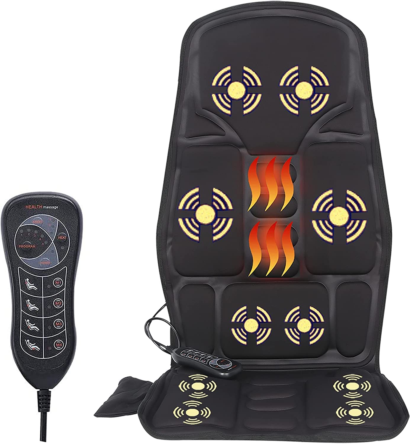 Sotion Vibrating Massage Seat Cushion Dark Black-1